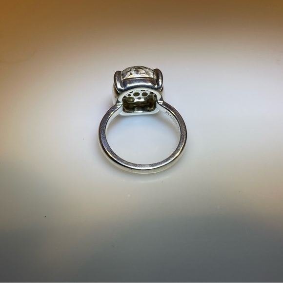 Tiffany & Co. Sugar Stacks Large Hammered Silver Dome Ring - Picture 3 of 4